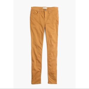 Madewell 9 inch High Rise Skinny Sateen Jean